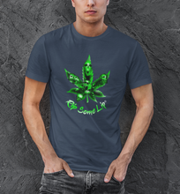 Load image into Gallery viewer, Marijuana Leaf Shirt, 420 Shirt, Weed Shirt, Stoner Shirt, Pot Leaf, Pot leaf with Skull Shirt, Rip Some Lip