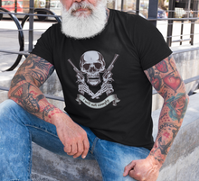 Load image into Gallery viewer, I will not comply black Skull t shirt