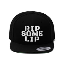 Load image into Gallery viewer, Rip Some Lip flat bill hat with snapback
