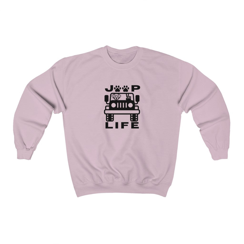 pink Jeep Dog Life Sweatshirt