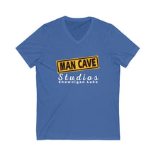 Load image into Gallery viewer, Man Cave Unisex Short Sleeve V-Neck Front &amp; Back Print