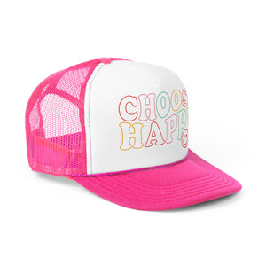 Choose Happy Trucker Hat, Positivity Hat