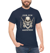Load image into Gallery viewer, PePew Pew Shirt, Pew Pew Madafakas Shirt, Cool Skull Shirt, Funny Skull Shirt, Pro Gun Shirt, 2nd Amendment Shirt, Freedom Shirt