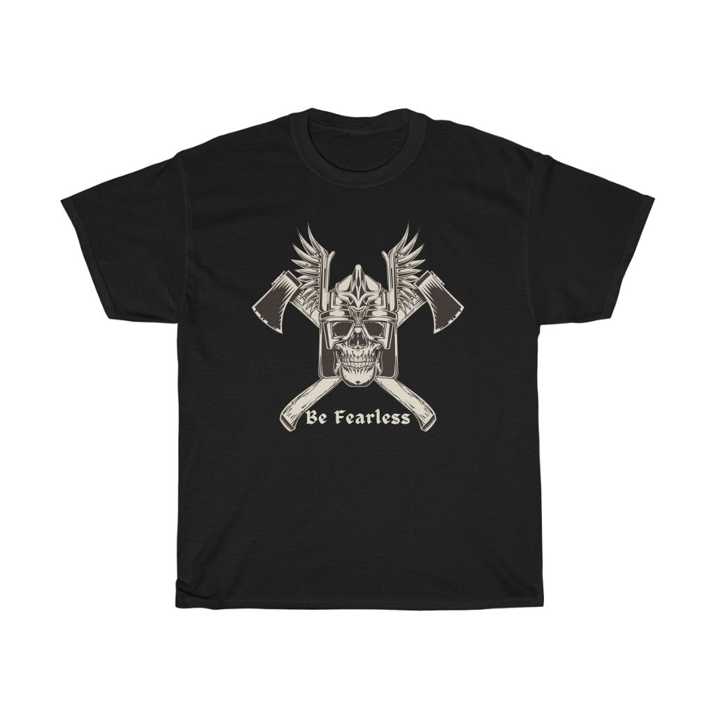 Be Fearless Viking Skull T Shirt
