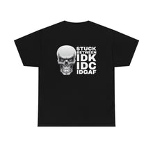 Load image into Gallery viewer, Vulgar Shirt, Fuck it, Cool Skull Shirt, Vulgar Skull Shirt, IDGAF, Back Design