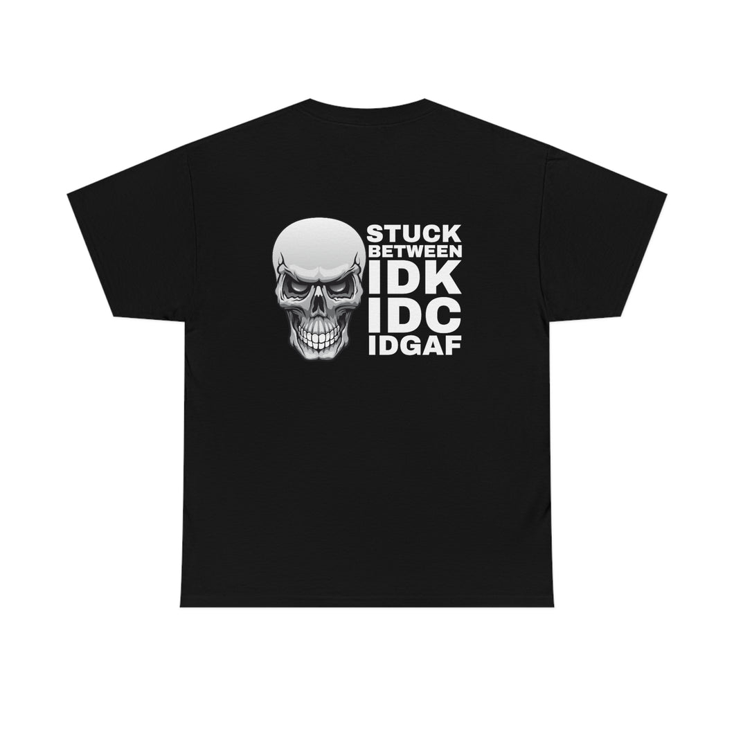 Vulgar Shirt, Fuck it, Cool Skull Shirt, Vulgar Skull Shirt, IDGAF, Back Design
