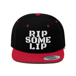 Rip Some Lip flat bill hat with snapback