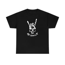 Load image into Gallery viewer, Skeleton Hand Rock On, Rock on Skull T Shirt, Skull T Shirt, Rocker Hands, Skeleton Hand Shirt, Gothic Clothing