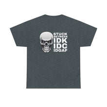 Load image into Gallery viewer, Vulgar Shirt, Fuck it, Cool Skull Shirt, Vulgar Skull Shirt, IDGAF, Back Design