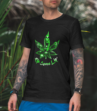 Load image into Gallery viewer, black marijuana leaf shirt 
