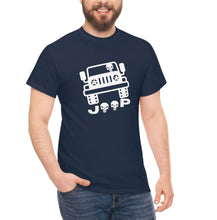 Load image into Gallery viewer, Blue Jeep Punisher Skull Shirt