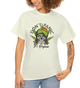 Weed Shirt, Funny Weed Shirt, Skull Weed Shirt, Dont Panic its Organic