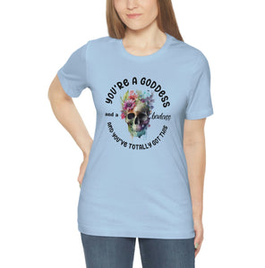 Mom Shirt, Flower Skull, Goddess Shirt, Badass