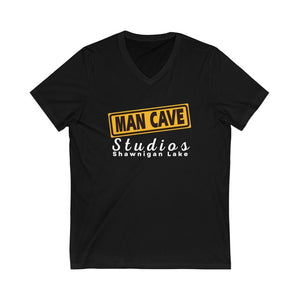 Man Cave Unisex Short Sleeve V-Neck T