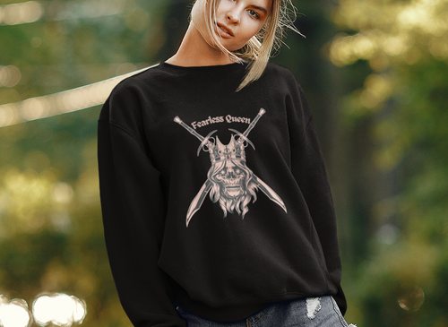 Fearless Queen Skull Sweatshirt