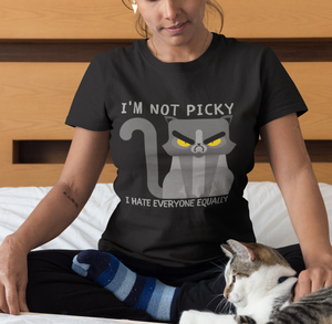 I Hate People Shirt, I Hate Everyone Cat Shirt