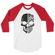 Load image into Gallery viewer, Half Skull 3/4 Shirt - Rip Some Lip 