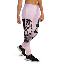 Load image into Gallery viewer, Half Skull Womens Jogger Sweatpants - Rip Some Lip 