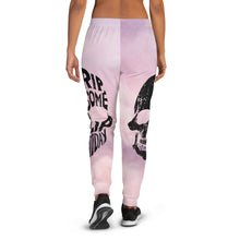 Load image into Gallery viewer, Half Skull Womens Jogger Sweatpants - Rip Some Lip 