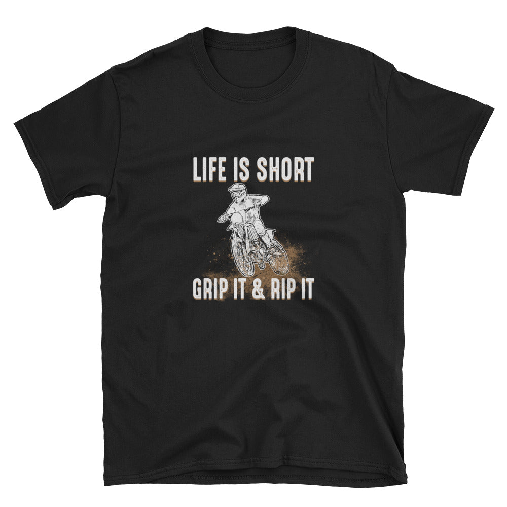 Life Is Short Grip It & Rip It Shirt - Rip Some Lip 