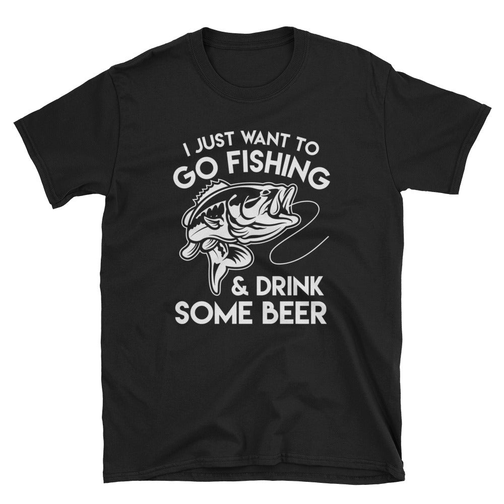 I Just Wanna Fish & Drink Beer Shirt - Rip Some Lip 