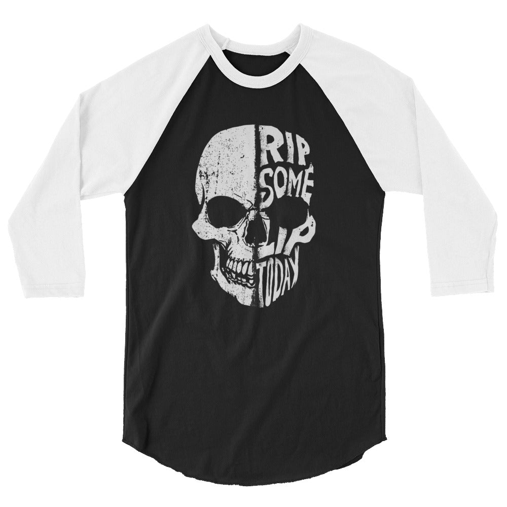 Half Skull 3/4 Shirt - Rip Some Lip 