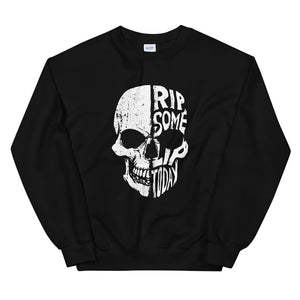 Half Skull Sweatshirt - Rip Some Lip 