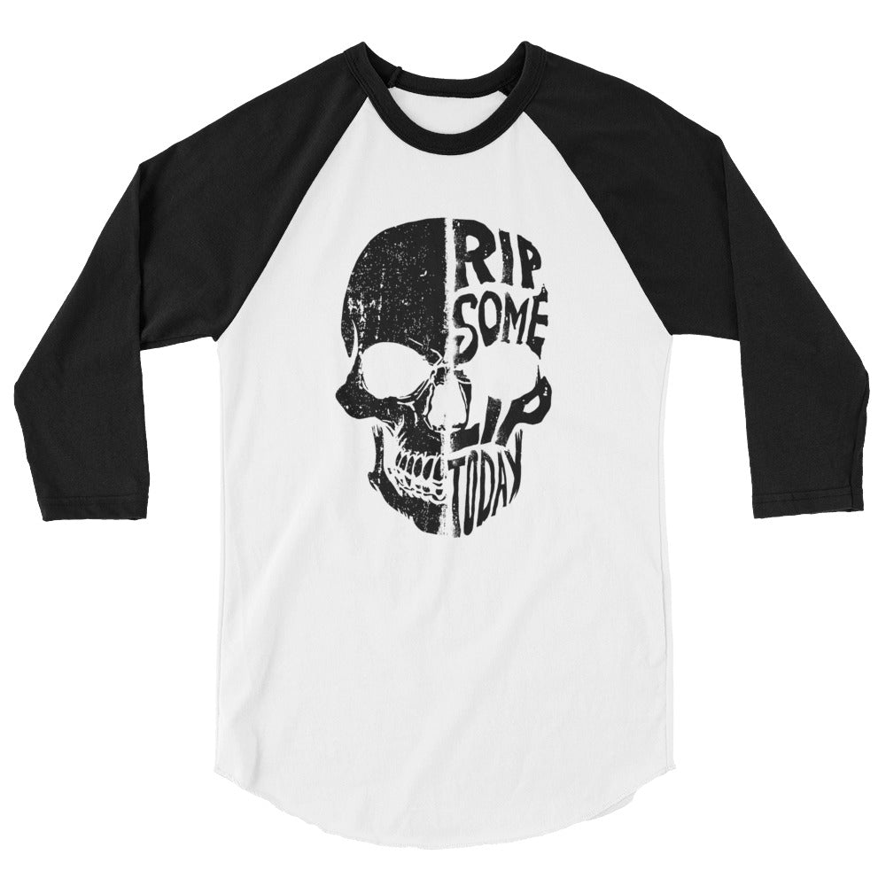Half Skull 3/4 Shirt - Rip Some Lip 