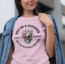 Load image into Gallery viewer, goddess and badass shirt