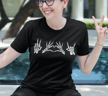 Load image into Gallery viewer, skeleton hands shirt